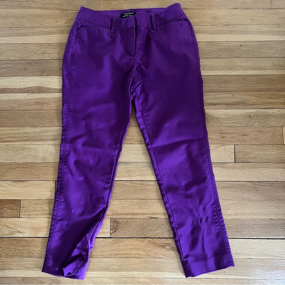 White House Black Market Purple Ankle Pant